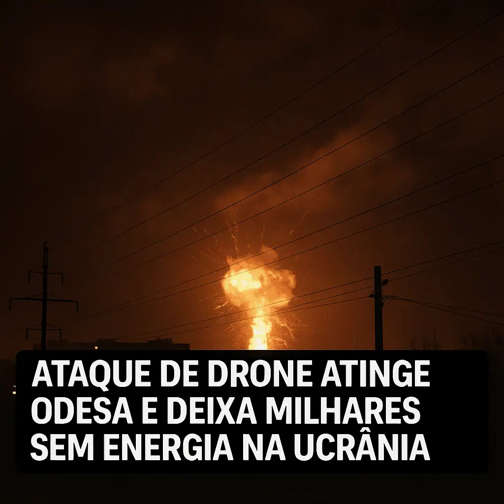 Ataque de drone atinge Odesa e deixa milhares sem energia na Ucrânia