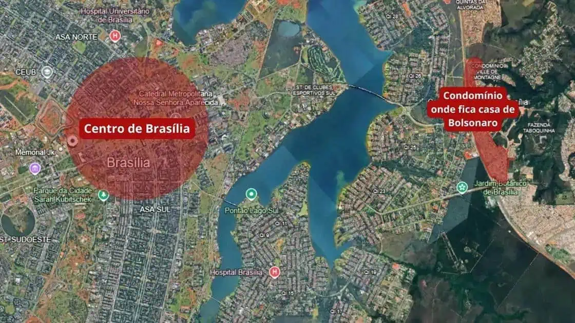 Onde Jair Bolsonaro cumprirá prisão domiciliar em Brasília