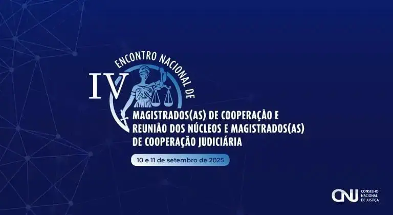Encontro nacional de magistrados(as) de cooperação e reunião dos núcleos e magistrados(as) de cooperação judiciária, realizado em setembro de 2025, promovendo a cooperação judicial e a troca de experiências.