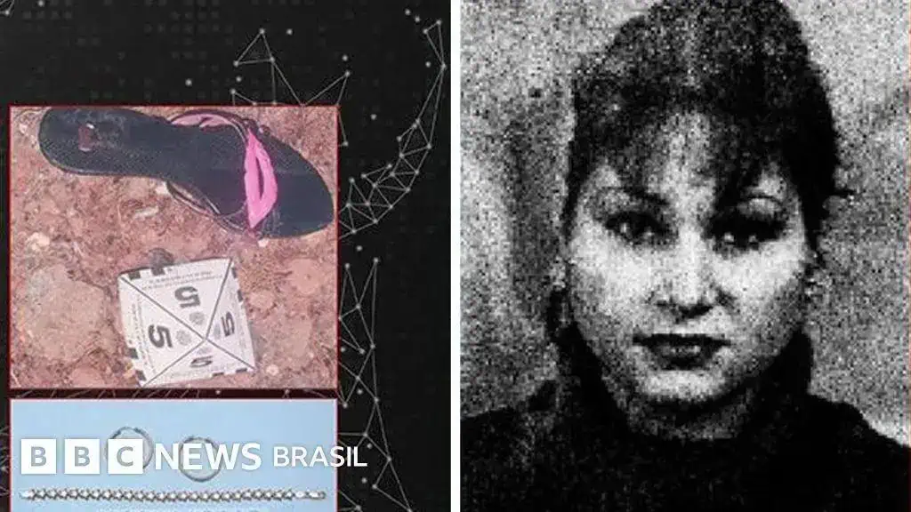 Brincadeira perigosa com dado de RPG e sapato em chão de terra, notícia de segurança e riscos em jogos em espaços abertos.