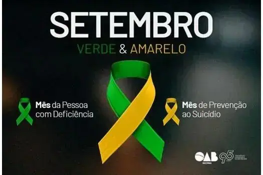 OAB apoia Setembro Verde e Amarelo em defesa da vida e inclusão