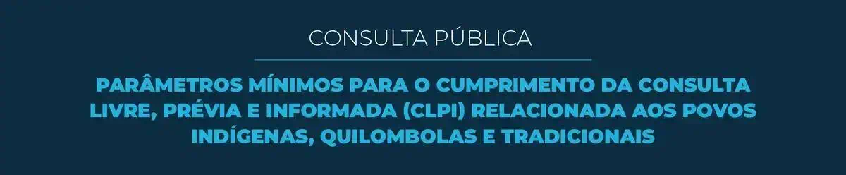 Consulta Pública discute Direitos dos Povos Indígenas e Quilombolas