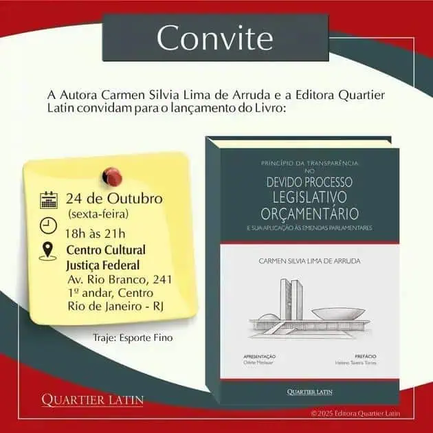 Desembargadora Carmen Silvia de Arruda lança livro sobre orçamento