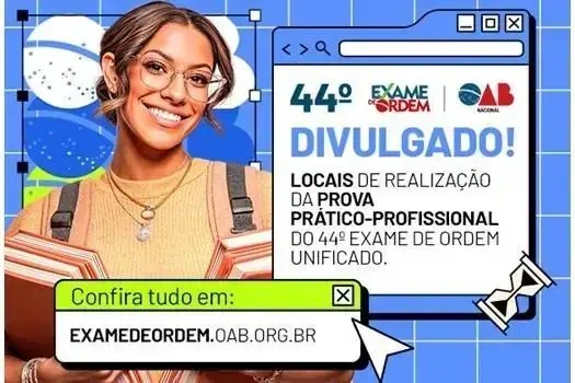 Locais de Prova da 2ª Fase do 44º Exame de Ordem Unificado