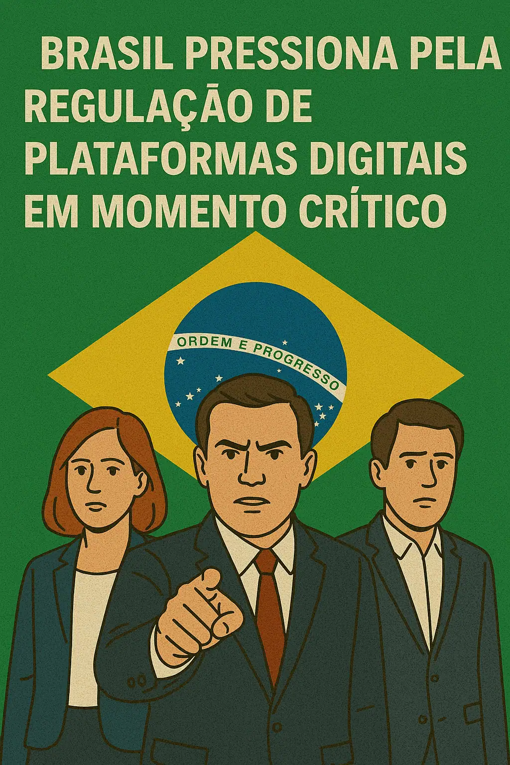Brasil pressiona pela regulação de plataformas digitais em momento crítico