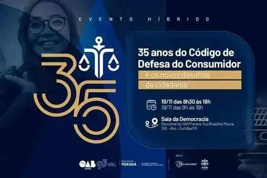 Evento celebra os 35 anos do Código de Defesa do Consumidor em Curitiba