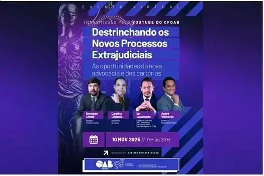 OAB Debaterá Oportunidades na Advocacia Extrajudicial e Notarial