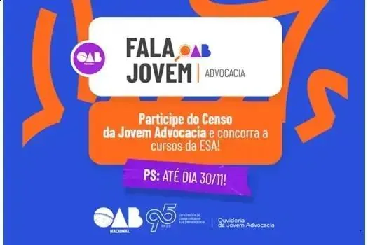 OAB oferece 50 vagas em cursos gratuitos para jovens advogados até 30 de novembro