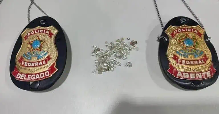 Polícia Federal realiza prisão em flagrante na venda ilegal de diamantes