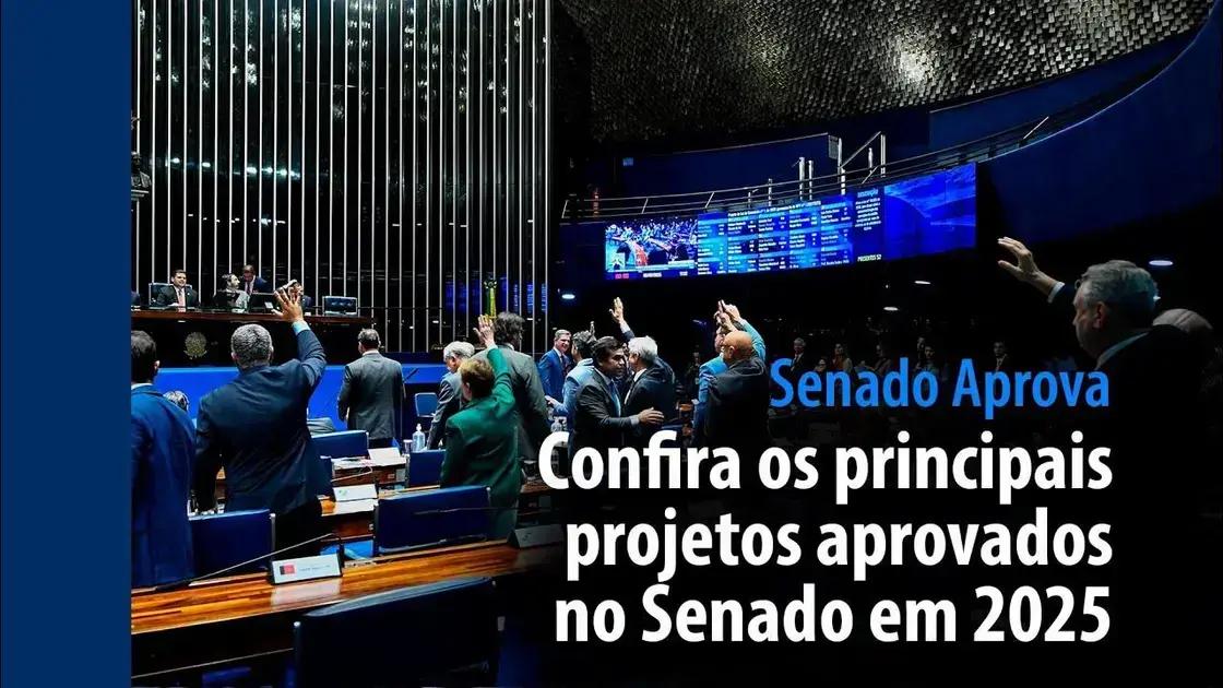 Os principais projetos aprovados no Senado em 2025
