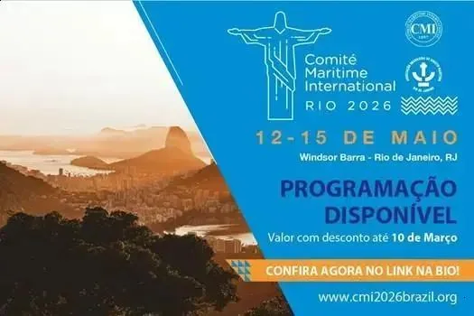 CMI Rio 2026: Inscrições abertas para o encontro internacional de Direito Marítimo