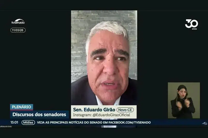 Girão formaliza aditamento em pedido de impeachment contra Paulo Gonet