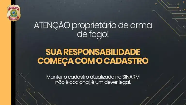 Proprietários de armas: como atualizar cadastro no SINARM e manter o registro