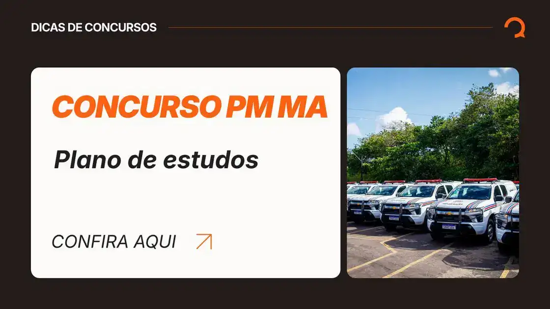 Plano de estudos para o concurso PM MA: rotina de 3 horas, revisões e simulados