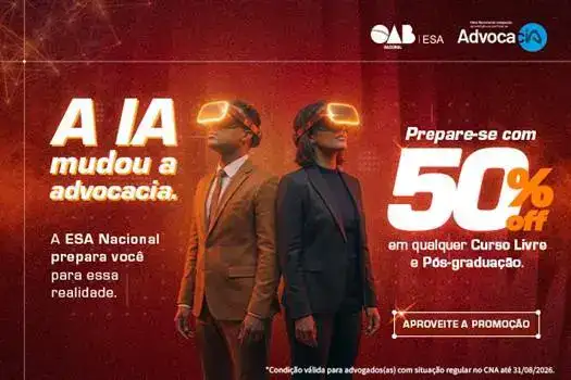 ESA Nacional oferece 50% de desconto em cursos no Mês da Advocacia
