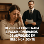 Devedora condenada a pagar honorários de advogado em Belo Horizonte