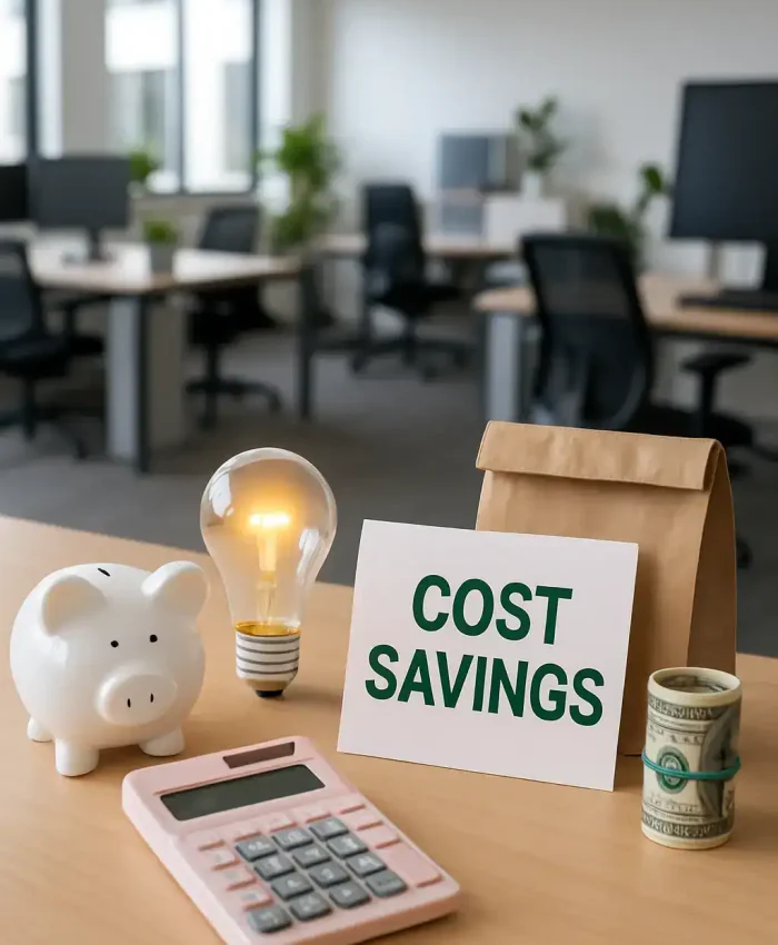 Economia, redução de custos, escritório sustentável, economia de energia, planejamento financeiro, dicas de economia, sustentabilidade empresarial, gestão de custos, eficiência energética, criatividade no trabalho, economia doméstica, dicas de economia para empresas, economia de energia no escritório, sustentabilidade no ambiente de trabalho.