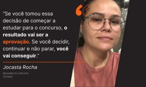 Aprovada em concurso dos Correios: a trajetória de Jocasta Rocha