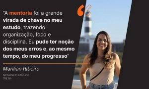 Aprovada no TRE BA: como a mentoria transformou estudos e trouxe foco