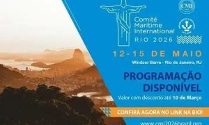 CMI Rio 2026: Inscrições abertas para o encontro internacional de Direito Marítimo