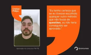 Como as questões do Qconcursos impulsionaram a aprovação na PM PB