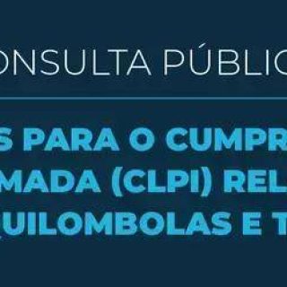 Consulta Pública discute Direitos dos Povos Indígenas e Quilombolas