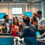 Profissionais de negócios em reunião de equipe no escritório, discutindo estratégias e compartilhando ideias para o sucesso empresarial segundo direitos hoje notícias.