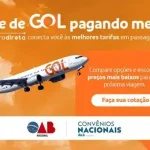 OAB fecha parceria com GOL para passagens aéreas com condições especiais