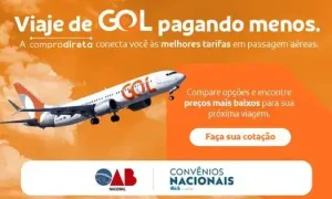OAB fecha parceria com GOL para passagens aéreas com condições especiais