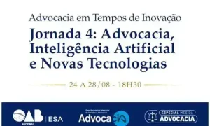 OAB promove jornada sobre inteligência artificial e futuro da advocacia